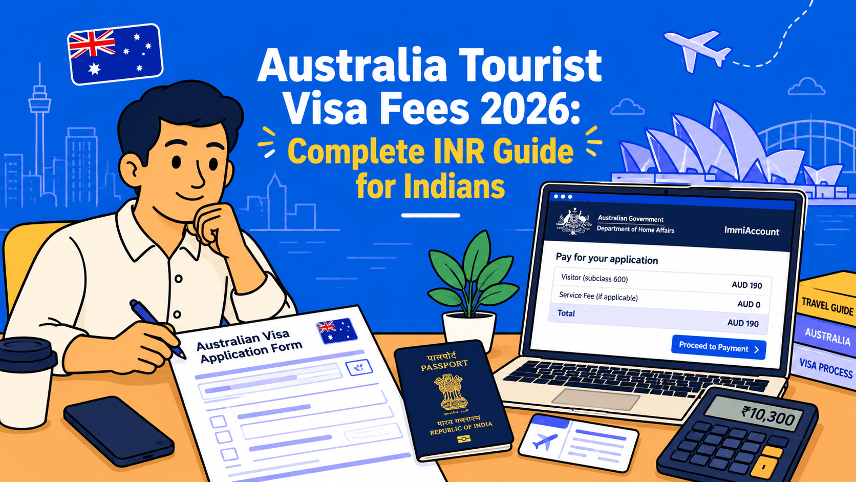 Australia tourist visa application fees 2026 Fees 2026: Exact Cost + INR Guide