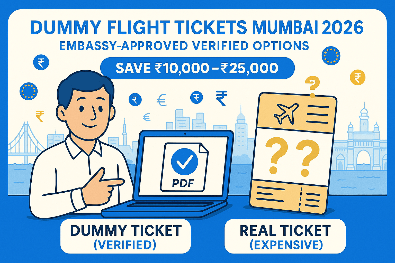 Dummy Flight Tickets Mumbai 2026: Embassy-Approved Verified Options